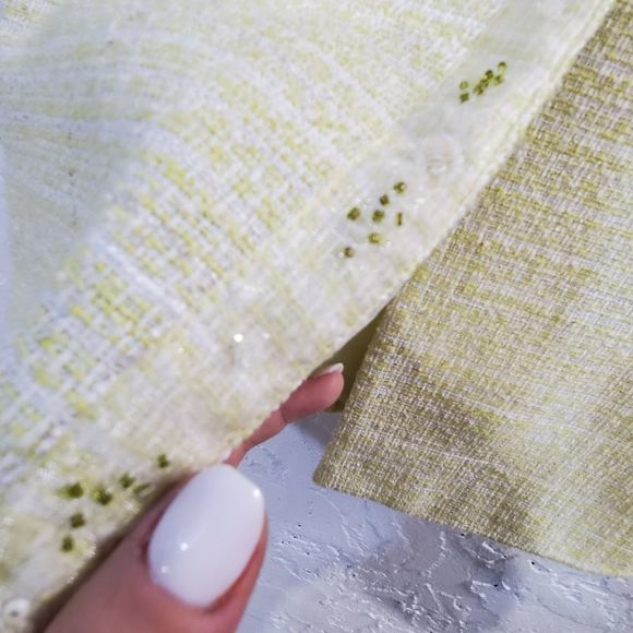 Biscotti Collezioni yellow blend tweed fashipn toddler coat size 6 - Picture 7 of 16